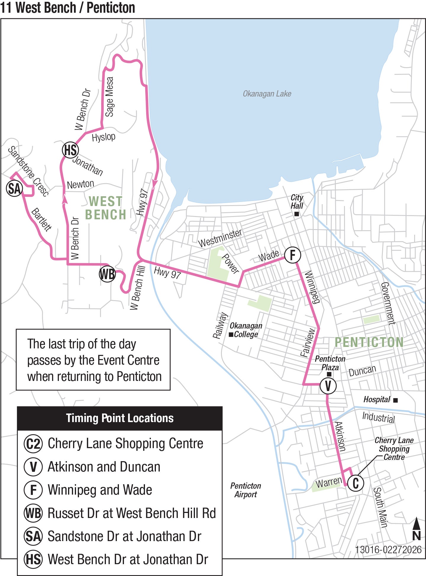 Route 11 Map for South Okanagan Similkameen