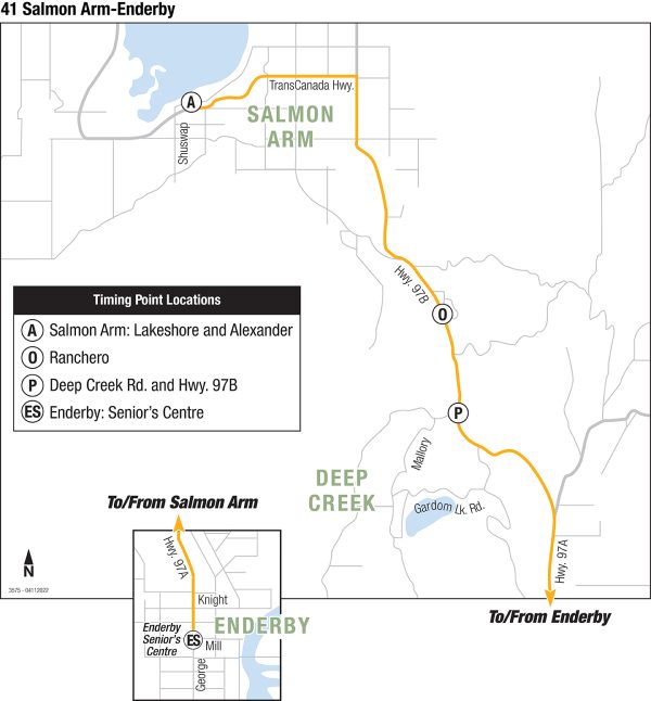 Route 41 Salmon Arm-Enderby