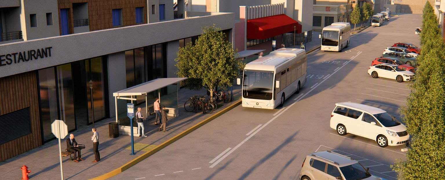 Trail Transit Exchange rendering