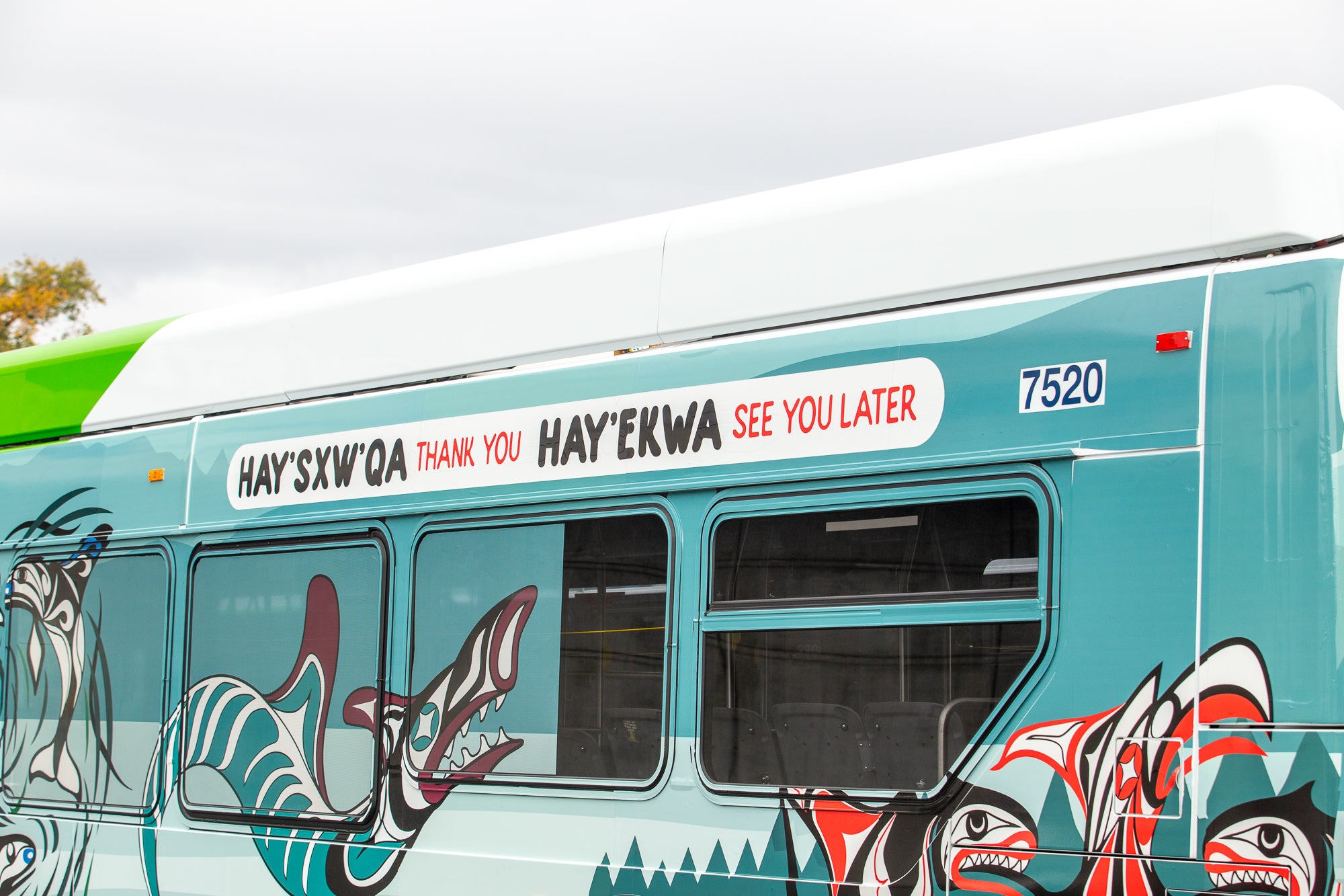 Indigenous language on the bus
