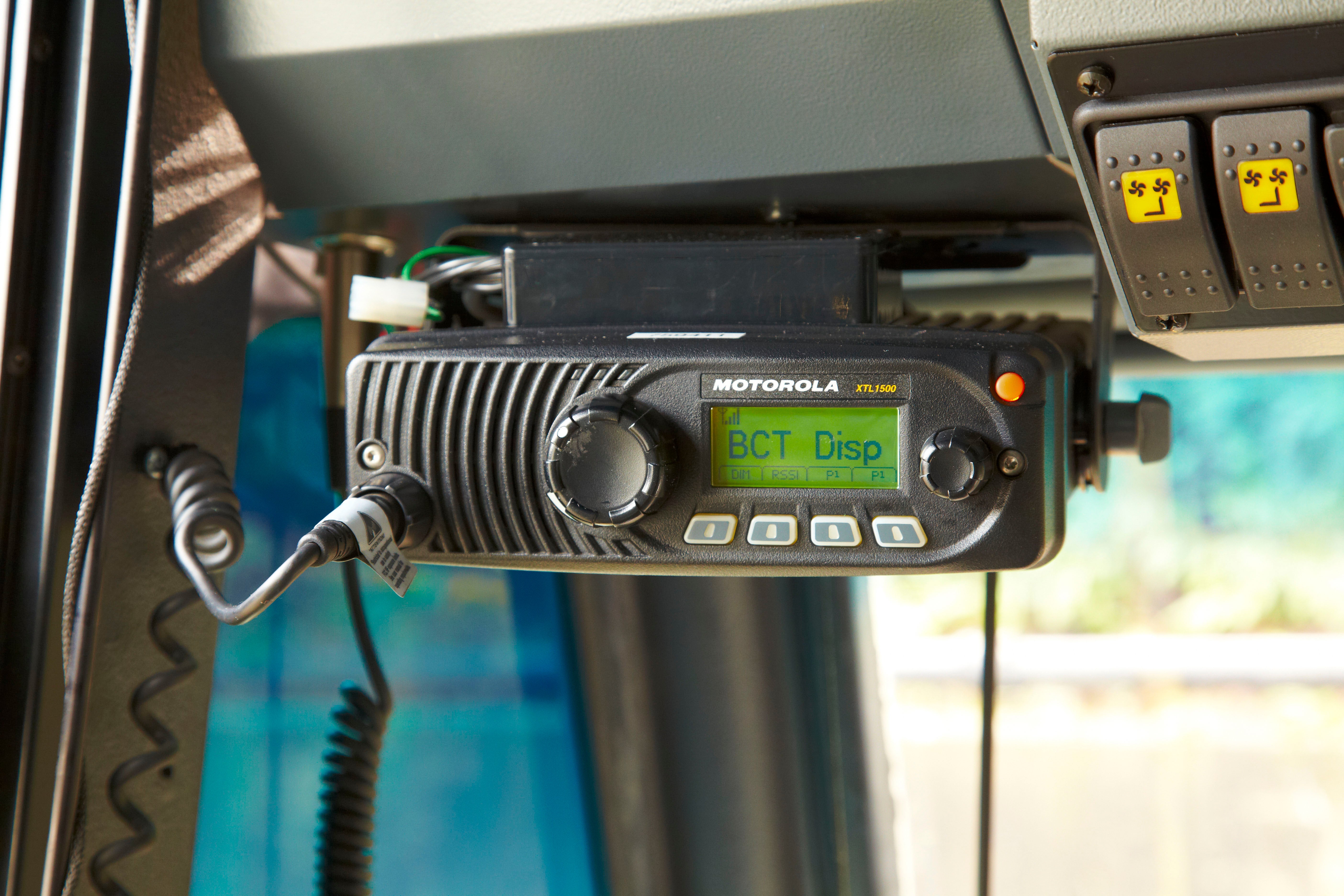 Connects drivers with BC Transit communications centre