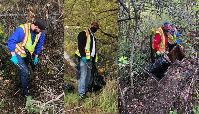 Kelowna team cleans up OK Rail Trail and area